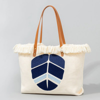 Grand sac fourre-tout bohème en toile pour femme, motif brodé ethnique, sac à bandoulière décontracté, sac réutilisable
