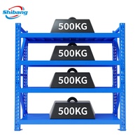 Étagères de stockage de haute qualité 500 kg, rayonnages d'entrepôt en promotion, rayonnages à palettes avec prix d'usine