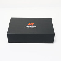 Emballage pliable en carton avec Logo, boîtes à sous-vêtements pour chaussures, ruban de cheveux, perruques en fourrure, chaussettes, soutien-gorge, boîte à fermeture magnétique