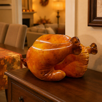 Dinde gonflable de 16 pouces, jouet et décoration de Thanksgiving, idée cadeau amusante