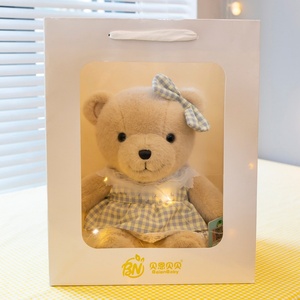 Wholesale Valentine Gifts Kawaii PP Cotton Plush <b>Mini</b> Teddy Bear <b>Toy</b> with Dress - Product Image 5