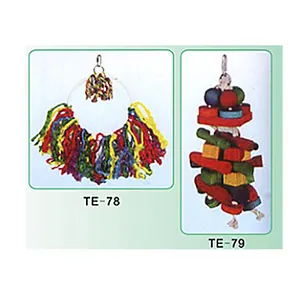 bird parrot color cotton rope toys hot selling pet toys