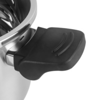 Nouvel arrivage d'autocuiseur en acier inoxydable 6L en forme de ventre en aluminium de qualité alimentaire avec poignée en bakélite pour cuisinières à induction au gaz