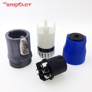 Conector hembra práctico Chapado en plata tipo tornillo 8 pines conector de altavoz de Audio impermeable - Product Image 3