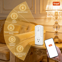 Termostato WiFi Doméstico WTS5100 con Enchufe Europeo, Control Digital Electrónico, Sistema de Calefacción por Suelo Radiante Antiinflamable para PC