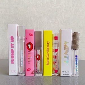 LZ Pack 100PCS 350g Luxury Holographic Custom Lipstick Box Packaging DIY Custom Packaging Lipgloss Boxes For Cosmetic