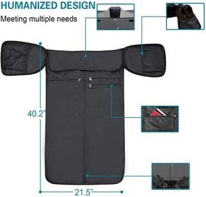 กระเป๋าเดินทางกอล์ฟแบบแปลงร่างได้ YOPRAL สีดำ กันน้ำ รุ่น 2 in 1 ขนาดใหญ่ ทำจากหนังคาร์บอนไฟเบอร์ พร้อมหูหิ้ว สำหรับเดินทางและใส่เสื้อผ้ากีฬา - Product Image 2