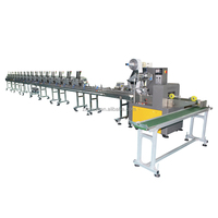 Machine d'emballage coussin à alimentation par friction électrique pour cartes à collectionner, 120 sacs/minute, avec PLC et moteur