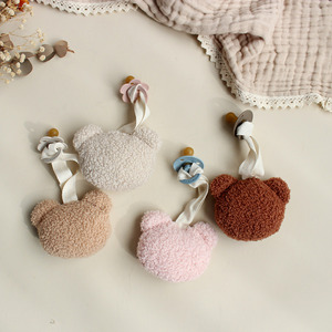 Lovely Bear <strong>Shaped</strong> Silicon Pacifier Pendant BPA Free 0-12 Months Baby Handmade Chain Clip <strong>Nipple</strong> Holder Crib Accessories - Product Image 2