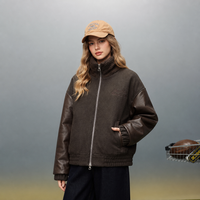 Veste d'hiver en duvet pour femme, personnalisable, OEM, coupe ample, veste matelassée en duvet pour les activités de plein air