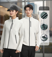 Veste Softshell Unisexe OEM Hiver-Printemps Imperméable Coupe-Vent avec Broderie Col Montant Vêtement Décontracté d'Extérieur