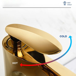 Duy Nhất Đòn Bẩy Brass Lưu Vực Vòi Nước Nóng Lạnh Cao Mixer Rửa Tap Gốm Van Lõi Lỗ Duy Nhất Gắn Kết Đồng Thau Vòi Nước Cho Sử Dụng Hàng Ngày - Product Image 3