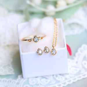 Collar de Plata de Ley 925, collar de Topacio azul cielo chapado en oro de 14 quilates, joyería para mujer, joyería fina, collar de piedra natural - Product Image 1