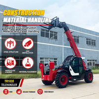 Chariot télescopique 3,5 tonnes 3500 kg, hauteur de levage 10 m, diesel, 4x4, certifié CE EPA Euro 5 pour usage agricole, chariot élévateur télescopique