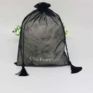 Wholesale Eco-Friendly Durable Gift Mesh Printed Solid Color Collared Organza <b>Bags</b> for Jewelry Accessories Customization - Product Image 3