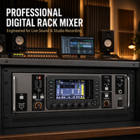 X32 RACK Profesyonel Dijital Ses Mikseri 32 Kanallı Raf Tipi Miksaj Konsolu Stüdyo Kaydı, Sahne ve Etkinlik Prodüksiyonu için