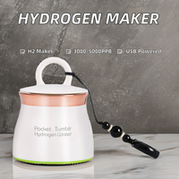 Bouteille d'eau à hydrogène moléculaire 3000PPB pour le bureau et les voyages - Production rapide d'hydrogène par électrolyse d'eau SPE PEM
