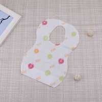 Bavoirs et tabliers jetables personnalisés en tissu non tissé, sans manches, respirants, ajustables et faciles à transporter pour adultes, enfants et bébés