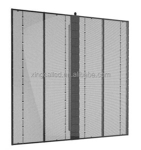 Indoor Advertising HD Transparent LED Video <b>Wall</b> P3.91-7.81 <b>Display</b> Fixed Behind Glass in Store P3.91-7.8 P3.91-7.81 Transparent - Product Image 1