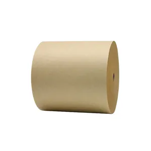 Eco Friendly 100% Recycle 150GSM Food Grader Brown Jumbo Kraft Paper Roll For Paper Cups Bowls