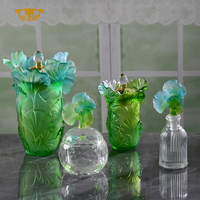 Bougie de luxe SAINT-VIEW en cristal, ensemble de parfum, pour la décoration de la maison, hôtel, mariage