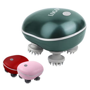 Masseur de cuir chevelu intelligent rechargeable par USB, portable, chauffant, électrique, vibrant, brosse de massage pour soulager la douleur - Product Image 1