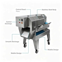 DQC-602A Commerciële Groente- en Vlees Snijmachine 1-60mm Verstelbare Snijder voor Restaurant en Voedselverwerkingsbedrijven