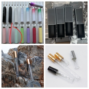 Flacon de parfum portable de luxe en métal, rechargeable, <span class=keywords><strong>noir</strong></span>, coloré, format mini de poche, 5ml 10ml, avec pulvérisateur rotatif - Product Image 5