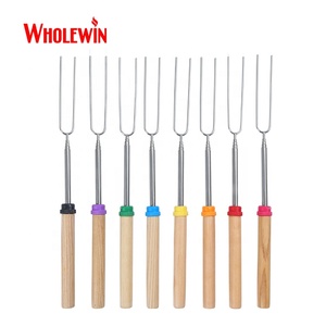 Que Nướng Marshmallow Kiểu Nố<span class=keywords><strong>i</strong></span> Dà<span class=keywords><strong>i</strong></span> BBQ Đầy Màu Sắc Để Cắm Trạ<span class=keywords><strong>i</strong></span> Bbq - Product Image 4