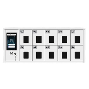 Casillero de Carga para Teléfonos Inteligentes <span class=keywords><strong>UNI</strong></span> con Reconocimiento Facial y de Huellas Dactilares, Caja Fuerte para Teléfonos Móviles de Empleados, para Colgar en la Pared - Product Image 5