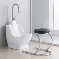 Lavabo de Wudu Modulaire Pas Cher pour Mosquée, Lavabo Rituel Musulman pour Nettoyage des Pieds et des Mains Wudumate avec Chaise