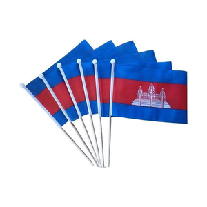 ธงชาติกัมพูชาแบนเนอร์และป้ายโพลีเอสเตอร์ถือได้ทุกประเทศ - Product Image 1