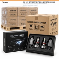 Ampoules de phares LED personnalisées OEM ODM d'usine Harmchom, universelles H1 H4 H7 H11 9005 9006 pour voitures