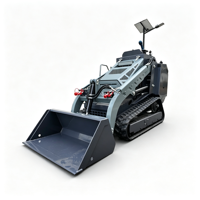 Loader Skid Steer Konstruksi Kokoh, Mini Skid Steer Track Loader untuk Konsolidasi Lahan Pertanian dan Operasi Pekerjaan Tanah