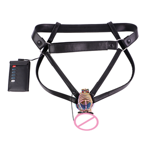 Cage de chasteté électrique FAAK pour homme avec verrouillage CB, ceinture de chasteté, cage à pénis, jouet sexuel pour adultes, fabrication OEM - Product Image 6