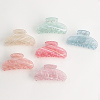 Pince à Cheveux Dégradée Couleur Macaron Fraîche, Vente en Gros Usine, Personnalisable avec Logo, Accessoire Cheveux pour Chignon Femme
