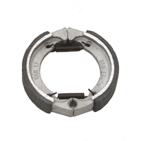 Tambour de patin de frein arrière de moto universel de haute qualité 76mm x 15mm avec système de freinage à ressort de plaquettes de frein de verrouillage pour moteur