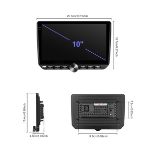 วิทยุติดรถยนต์ Podofo 10 นิ้ว 4+64GB 2din ระบบแอนดรอยด์ 4Core รองรับ Wireless CarPlay และ Android Auto พร้อม GPS WiFi BT FM/RDS EQ GPS - Product Image 5