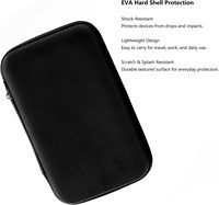 Étui de rangement étanche en EVA pour appareils électroniques, sac de transport antichoc pour câbles, chargeurs et écouteurs, coque rigide noire, fabrication industrielle