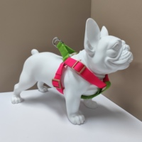 Suministros al por mayor transpirable ajustable cachorro gato D anillo arnés chaleco Bulldog francés accesorios Correa y arnés conjunto
