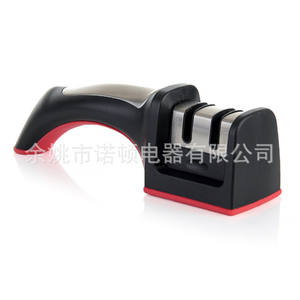 Nodun <b>Knife</b> <b>Sharpener</b> Stainless Steel Multi Grit Manual Sharpening Tool With Rubber Handle For <b>Kitchen</b> Use - Product Image 1