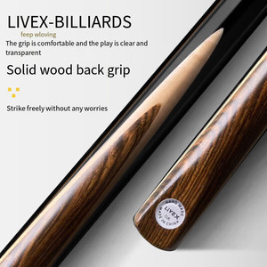 <span class=keywords><strong>Taco</strong></span> de Snooker 3/4 Listo para Enviar - Madera de Fresno Norteamericano - Punta de 10mm - <span class=keywords><strong>Taco</strong></span> Profesional de Snooker de 145cm - Bajo MOQ Directo de Fábrica - Product Image 5