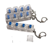 Jouet de décompression, pendentif porte-clés, lumière LED, fidget en acrylique, anti-stress