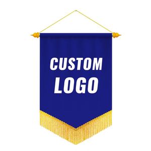 Bandera de Tela Colgante de Poliéster Duradera y Personalizada de Alta Calidad para Clubes Deportivos, Fabricante de Banderines de Premios de Fútbol, Bandera de Intercambio para Equipos - Product Image 3