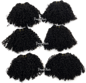 אפר גס בורמזי מעובי קצה קינקי מתולתל 27 קטן טבעי קינקי אפר תלתלים שיער וופט גל ג 'רי מתולתל צלול שיער אנושי - Product Image 5