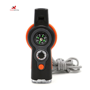 Silbato de Supervivencia de Emergencia SOS, Herramienta Multifuncional para Exteriores con Brújula, Termómetro y Luz LED, RTS, Pedidos Mixtos al por Mayor - Product Image 1