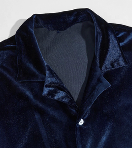 <span class=keywords><strong>Ultimo</strong></span> Design uomo rivero colletto camicia <span class=keywords><strong>di</strong></span> velluto servizio OEM personalizzato breve adulti camicie Casual solido supporto <span class=keywords><strong>di</strong></span> fissaggio a <span class=keywords><strong>maglia</strong></span> - Product Image 3