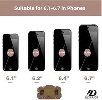 Support de téléphone universel MOLLE pour gilets tactiques-Design antidérapant pour Airsoft, chasse et camping