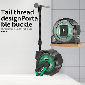 पोर्टेबल स्टील प्लास्टिक टेप माप 5 मीटर लंबाई 25 मिमी फैक्टरी मीट्रिक इंच माप के लिए अनुकूलित लोगो चुंबकीय प्रणाली की आपूर्ति - Product Image 4