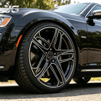 Jantes en aluminium forgé noir brillant JG 18 19 20 21 22 pouces 5x114.3 5x112 5x120 pour Ford Mustang Chrysler 300C Tesla Model Y